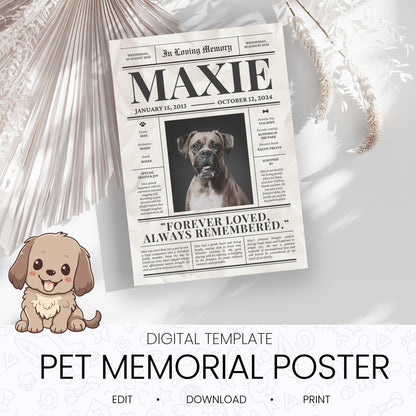 Pet Memorial Poster