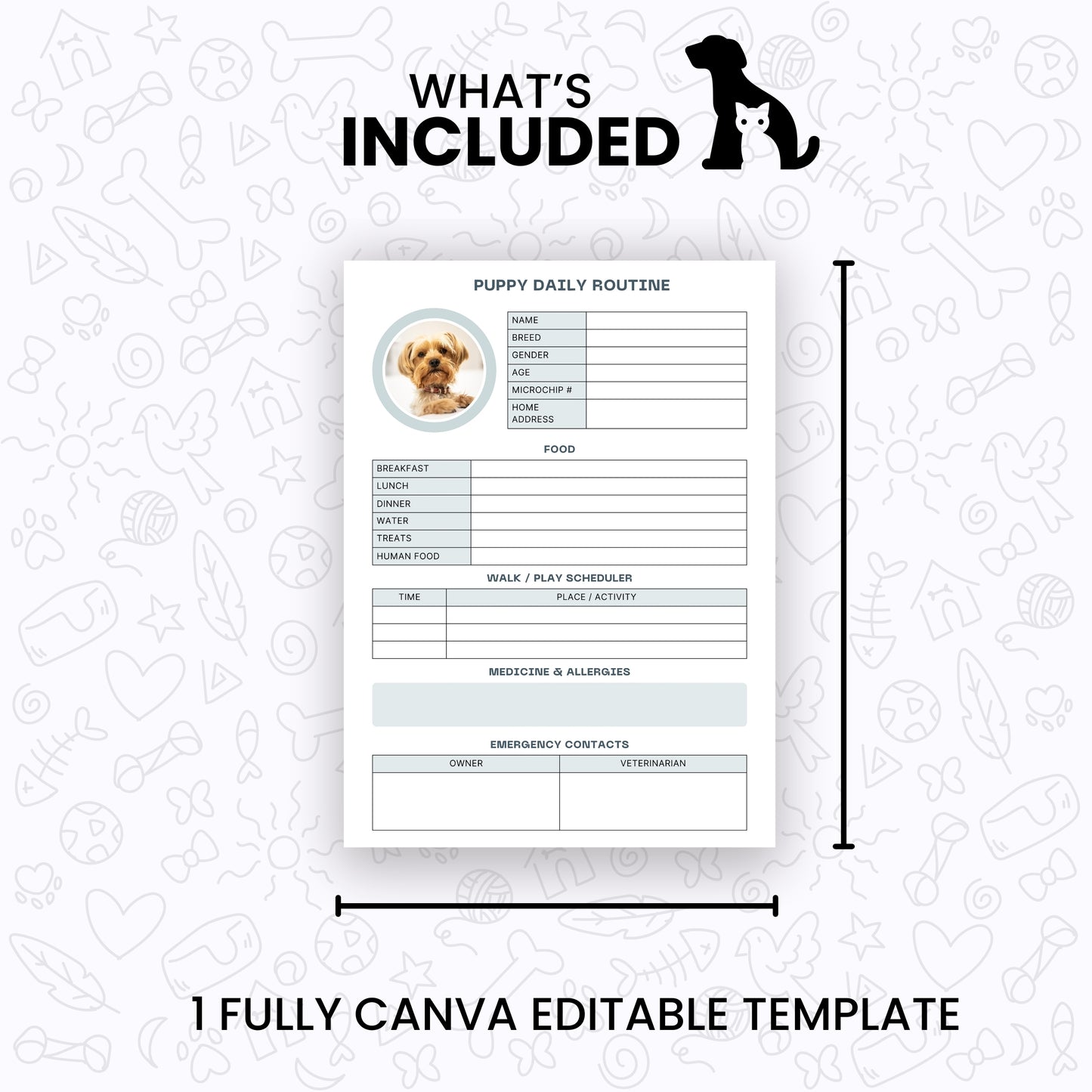 Puppy Daily Routine Planner