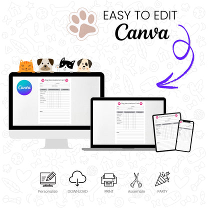 Dog Vaccination Card